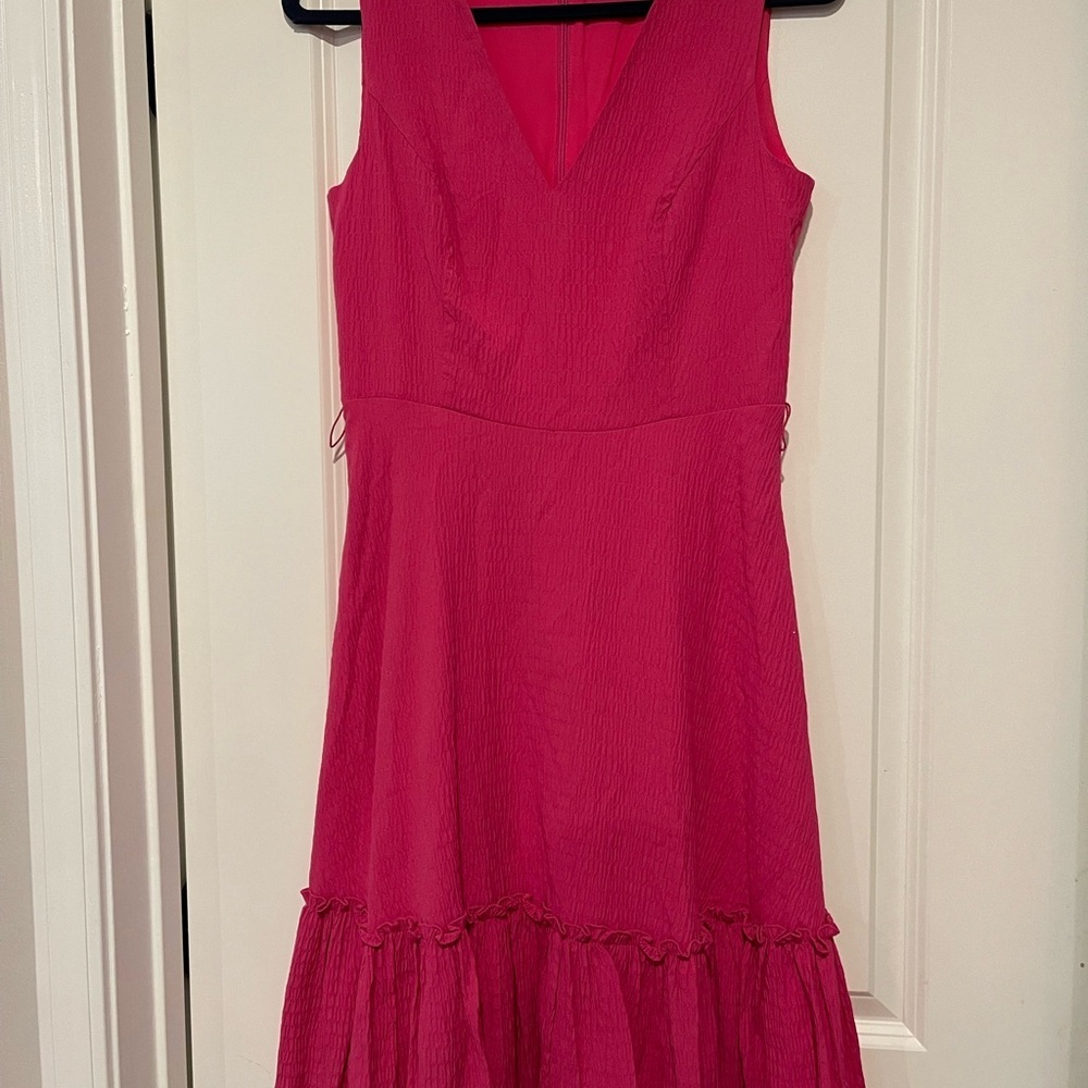 Tommy Hilfiger Vibrant Pink Midi Dress - Picture 4 of 6